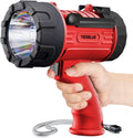 Rechargeable Spotlight Flashlight with 100,000 High Lumen Beam - Long