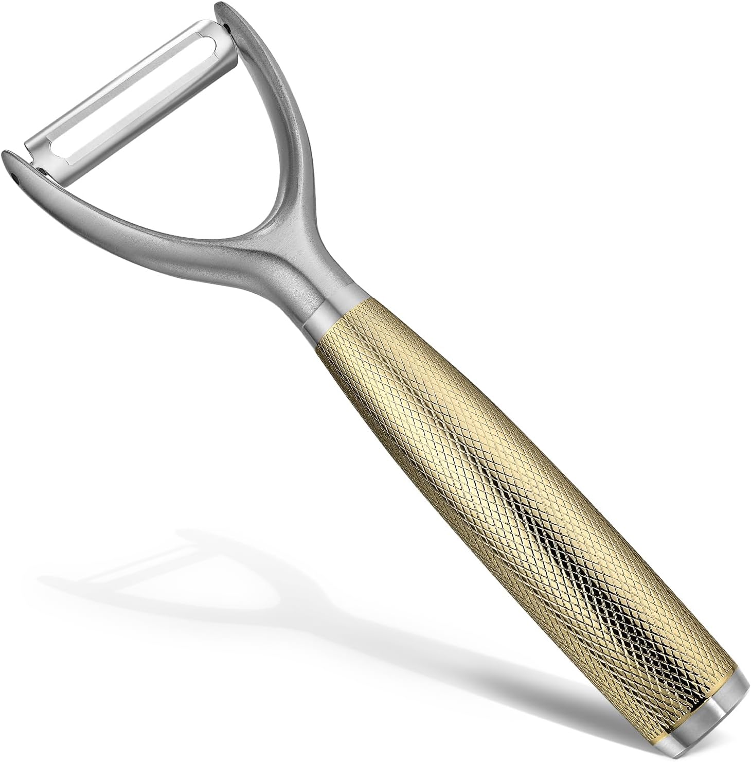 Luxury Y-Type Vegetable Peeler with 24K Gold Plated Handle