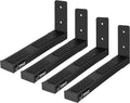 Adjustable Speaker Wall Mount Brackets 2 Pack - Heavy-Duty Steel