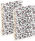 ALAZA Leopard Print Spiral Notebook 8.3x5.7 in - Portable Work