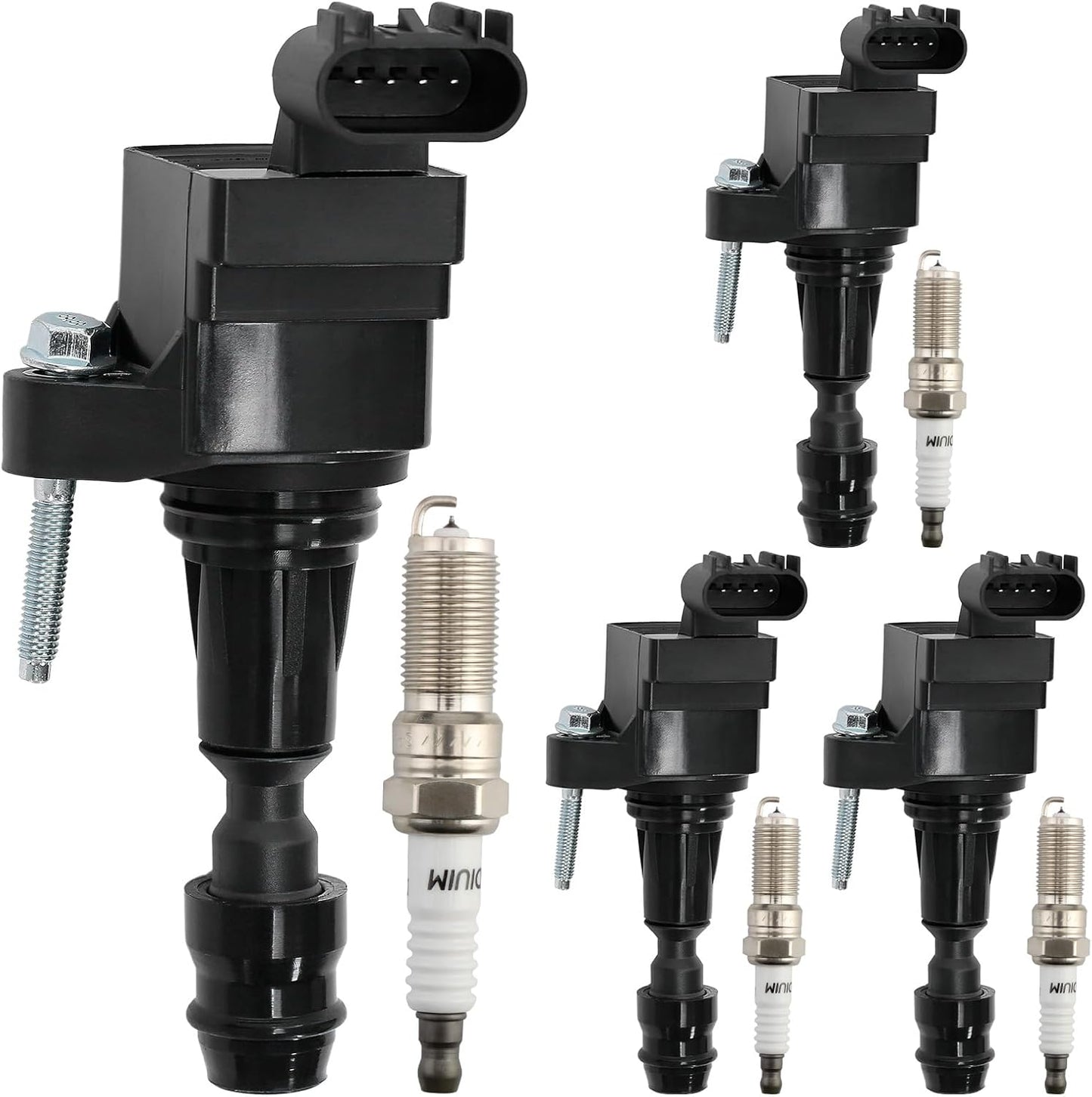 Ignition Coil Pack & Iridium Spark Plugs Set for Chevy Models