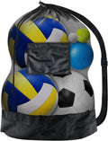 Sports Mesh Drawstring Bag 18 x 28 in - Durable Ball & Gear Carrier