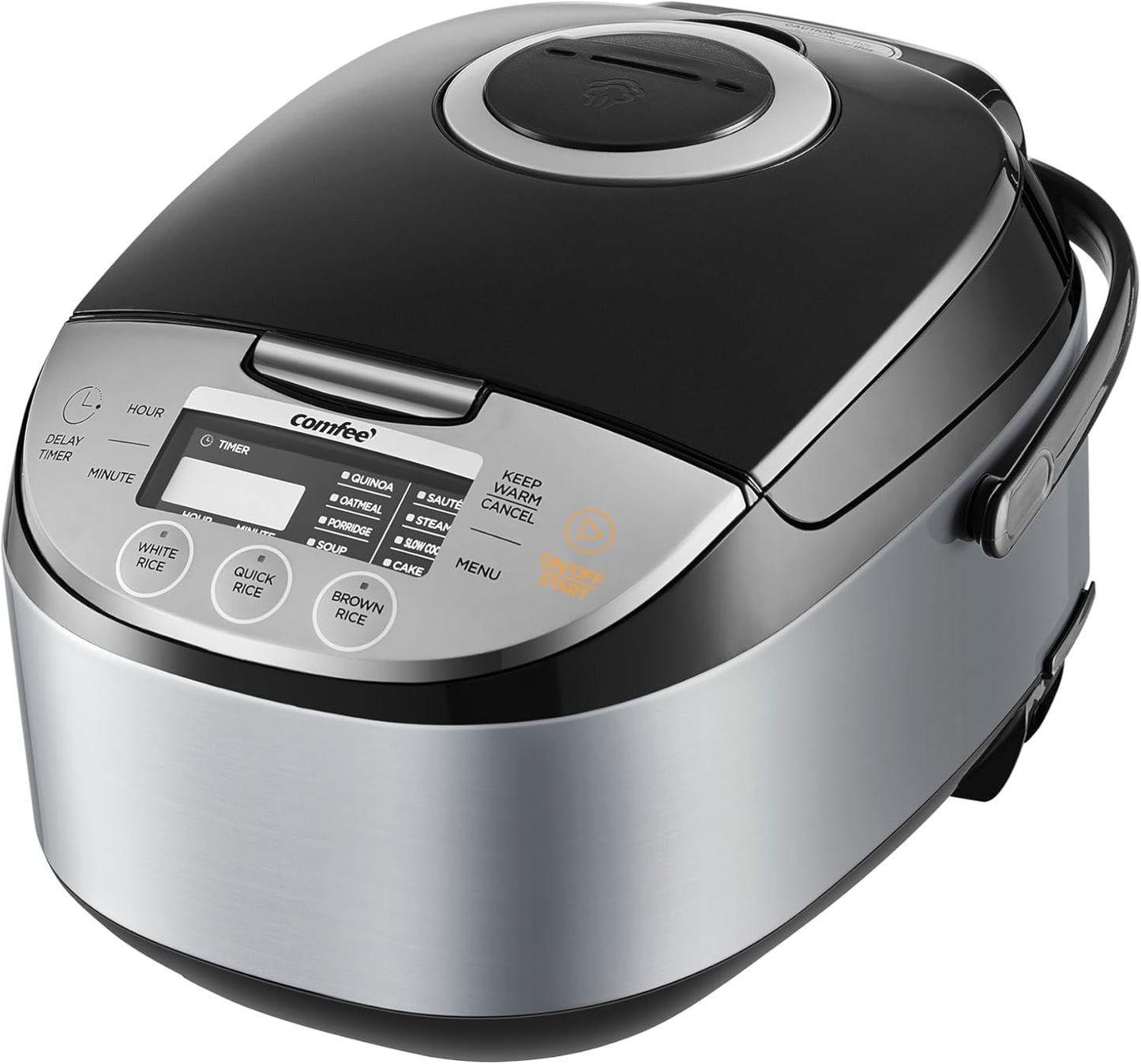 COMFEE' 12-Cup Portable Rice Cooker with Fuzzy Logic