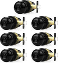 Probrico Black Door Knob 7 Pack - Matte Black Interior Privacy Knobs