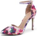 DREAM PAIRS Pointed Toe Ankle Strap Stiletto Pumps - Elegant Lift