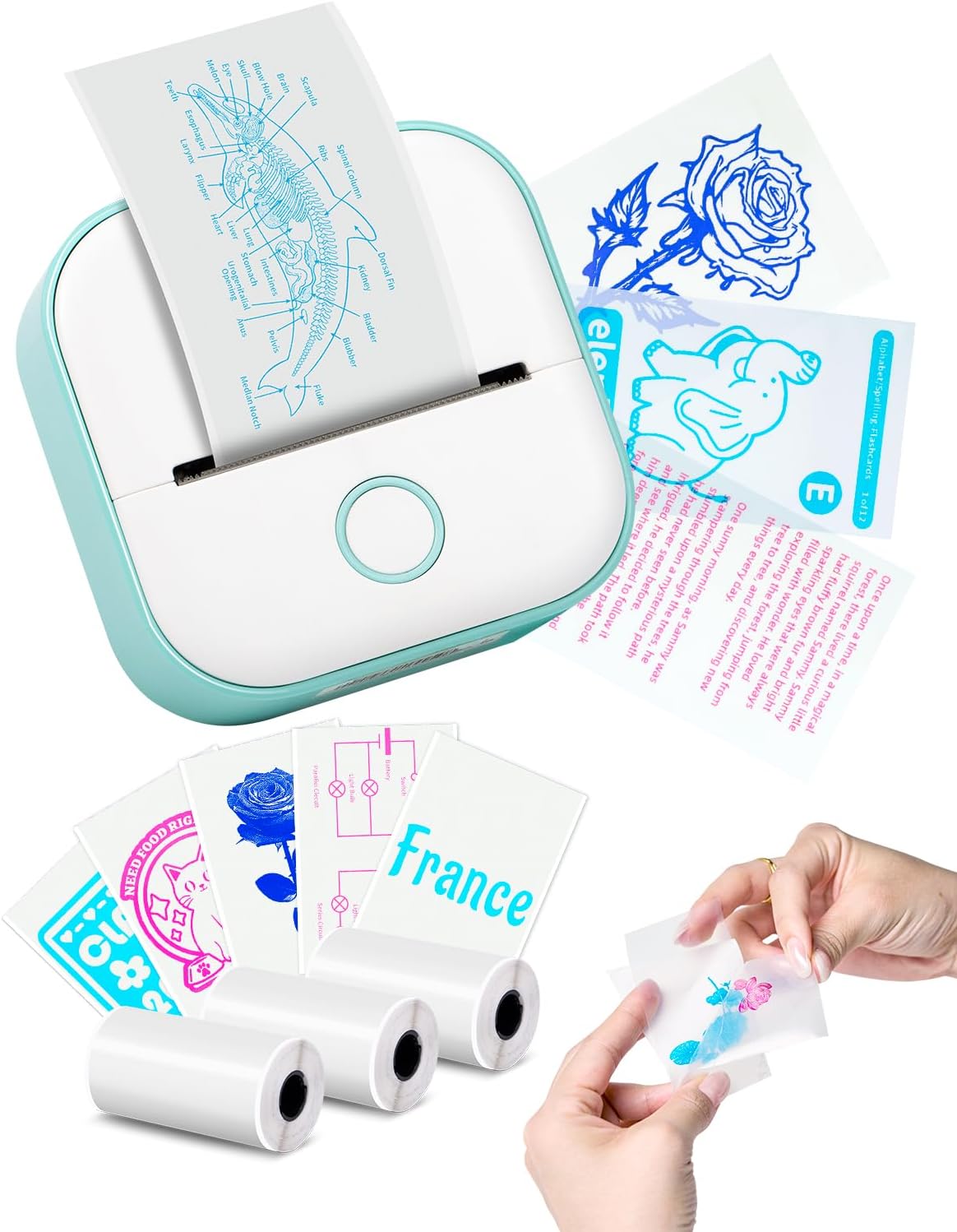Memoking Pocket Printer - Inkless Sticker Maker