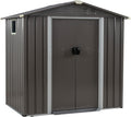 6x4 FT Outdoor Garden Storage Shed - Weather Resistant Metal Tool