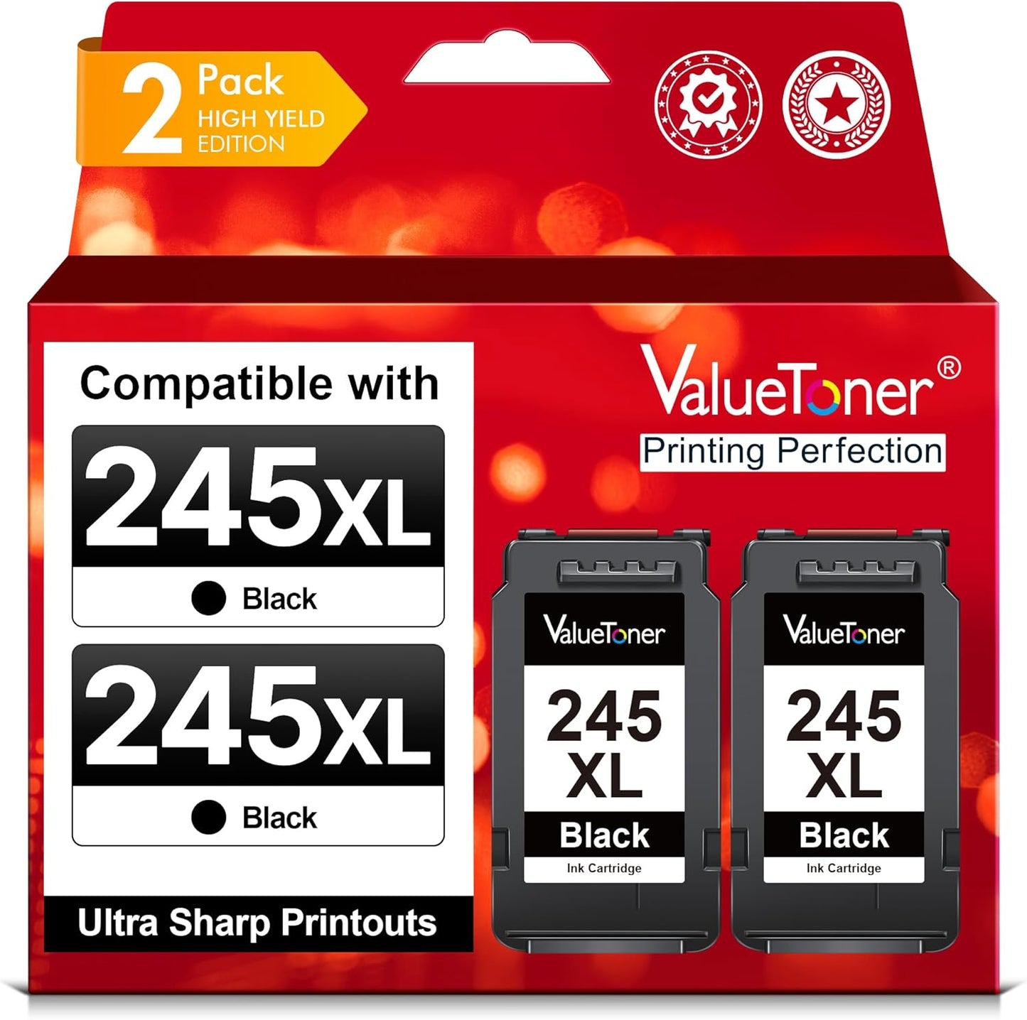 Valuetoner 245XL Ink Cartridge Replacement for Canon Printers