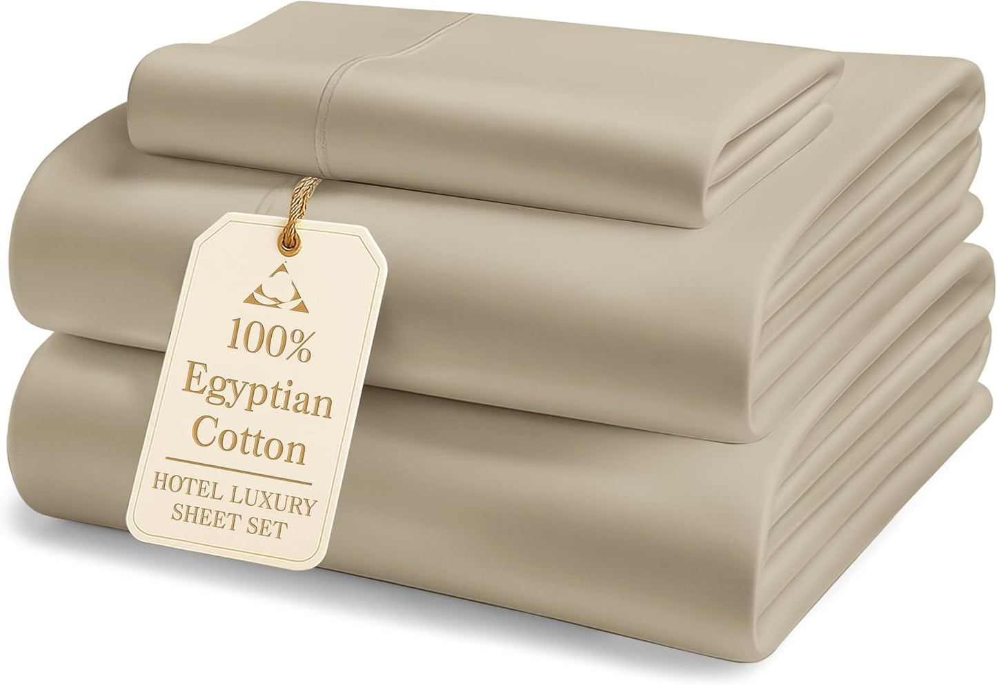 100% Egyptian Cotton Extra Long Twin Sheet Set for Comfort