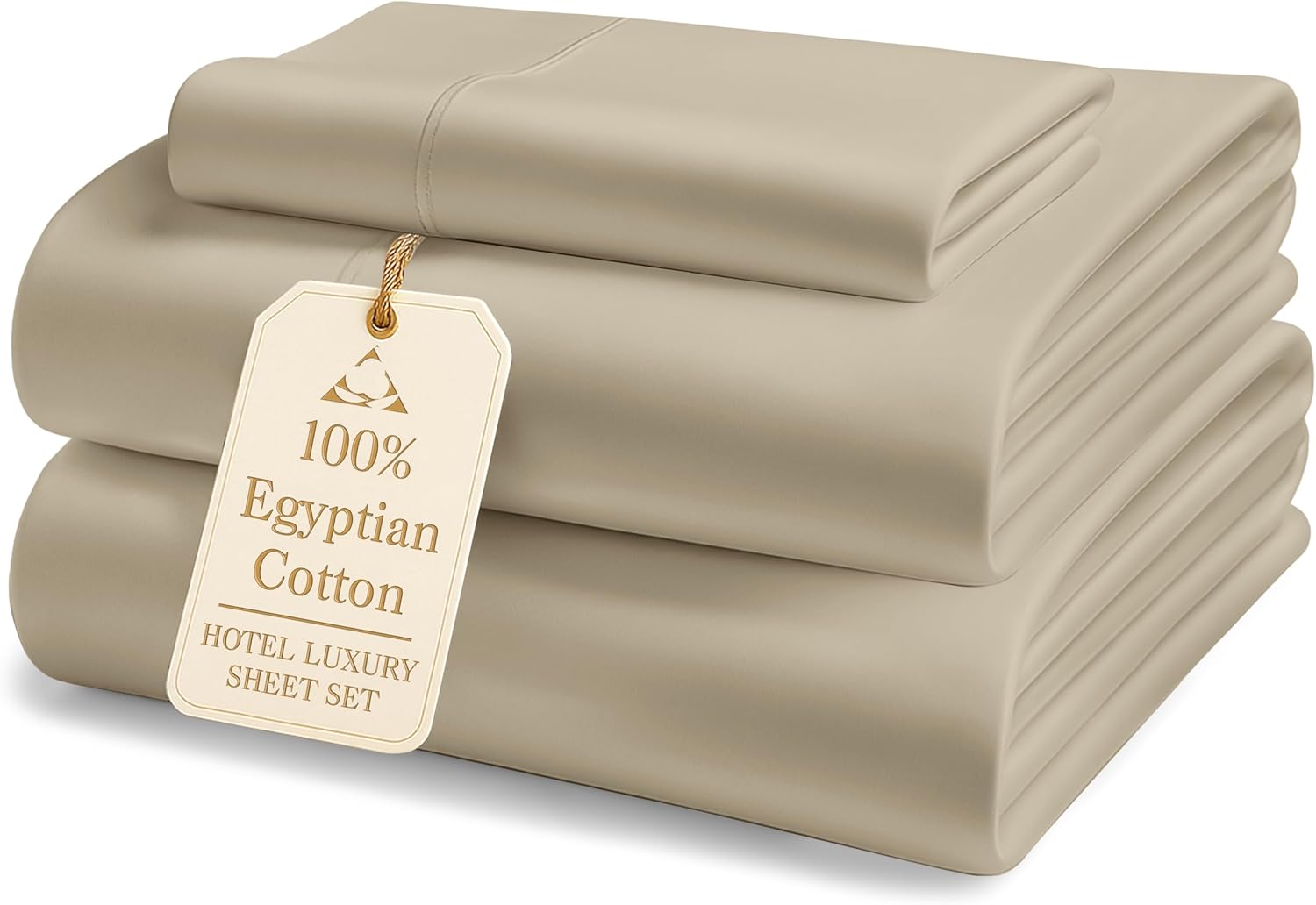 100% Egyptian Cotton Extra Long Twin Sheet Set for Comfort
