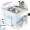 Cat Water Fountain No Filter Cotton, App Monitoring - Fresh Water