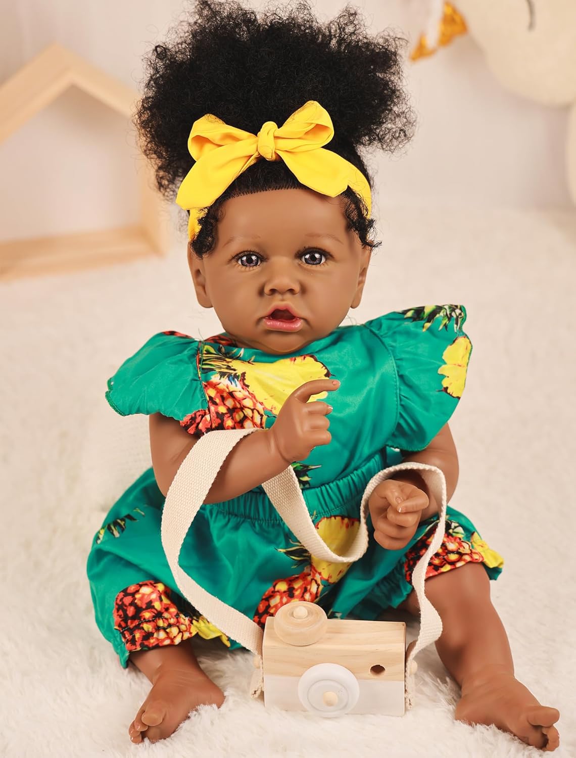 HOOMAI Reborn Baby Black Dolls for Realistic Play and Gifts