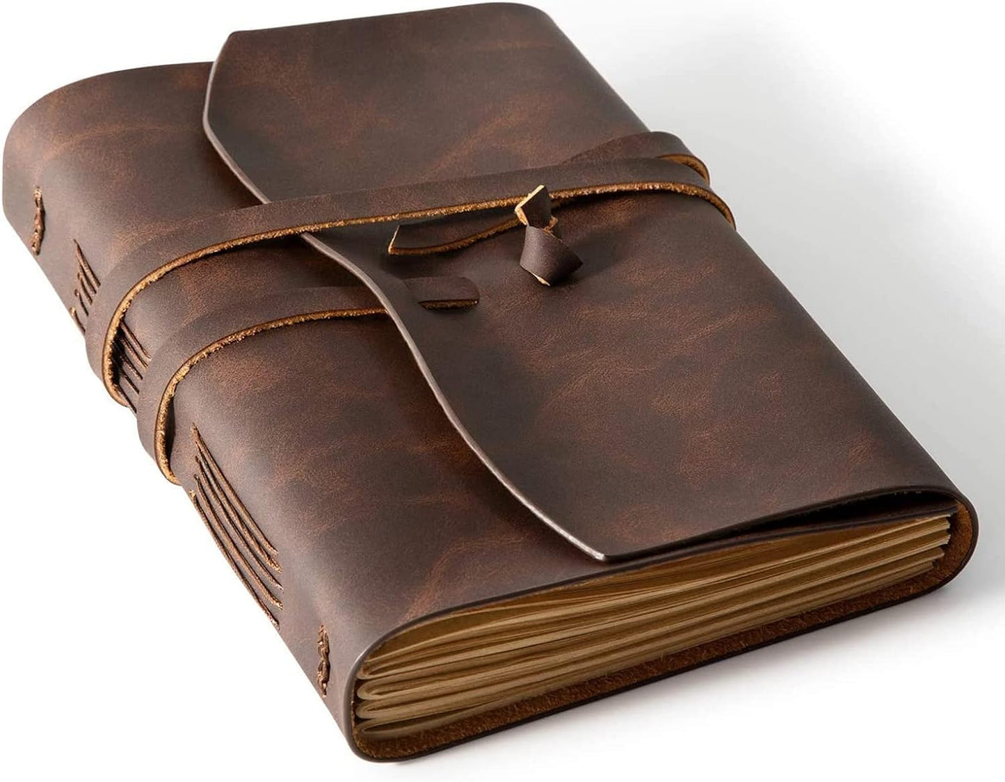 RILIHO Vintage Leather Journal - 260 Pages for Creative Writing