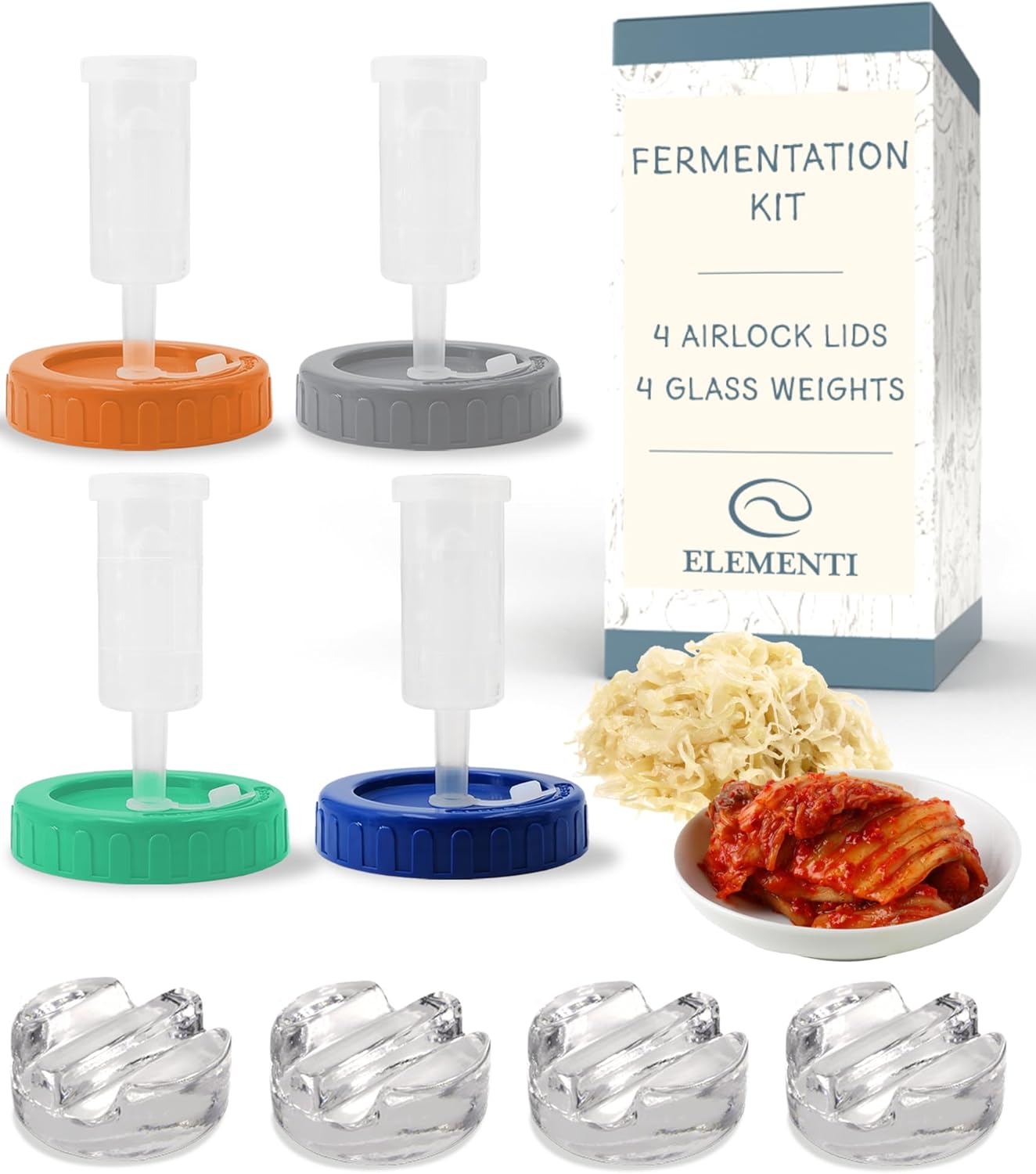 Mason Jar Fermentation Kit for Sauerkraut and Kimchi Lovers