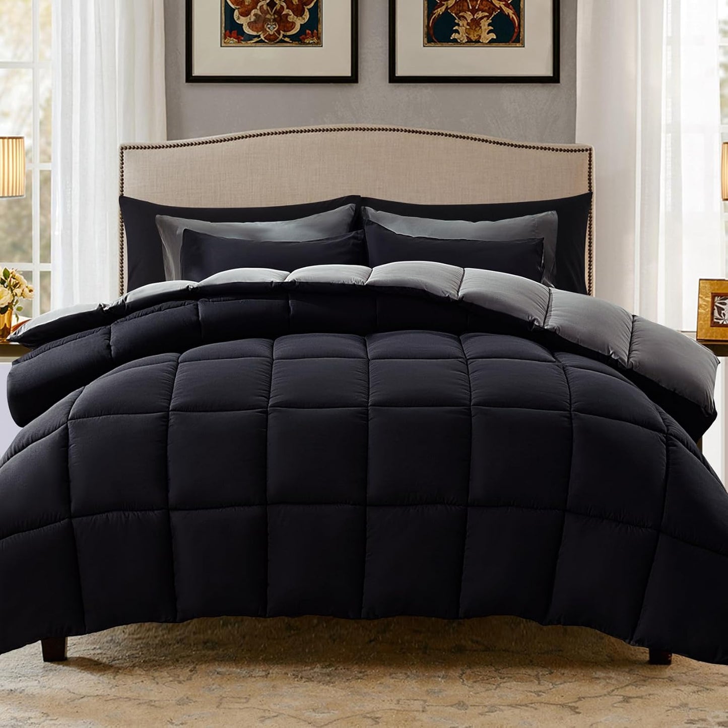 Decroom Lightweight Queen Comforter Set - Cozy All Season Bedding