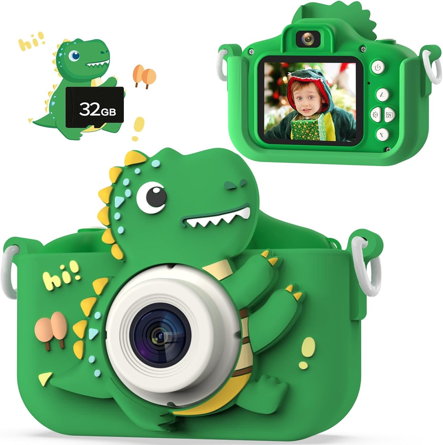 Dinosaur Kids Camera for Boys and Girls Age 3-12 Years Old
