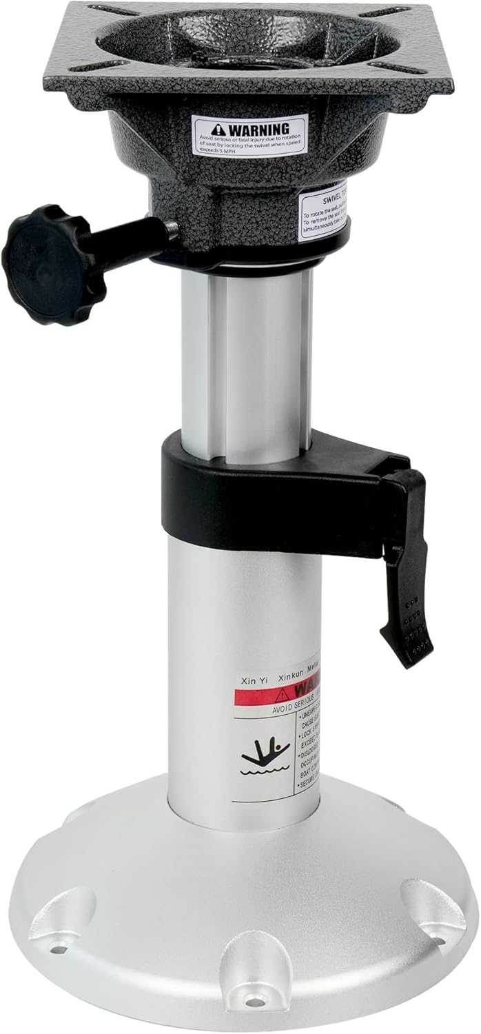Aluminum Adjustable Height Locking Boat Seat Pedestals for Comfort