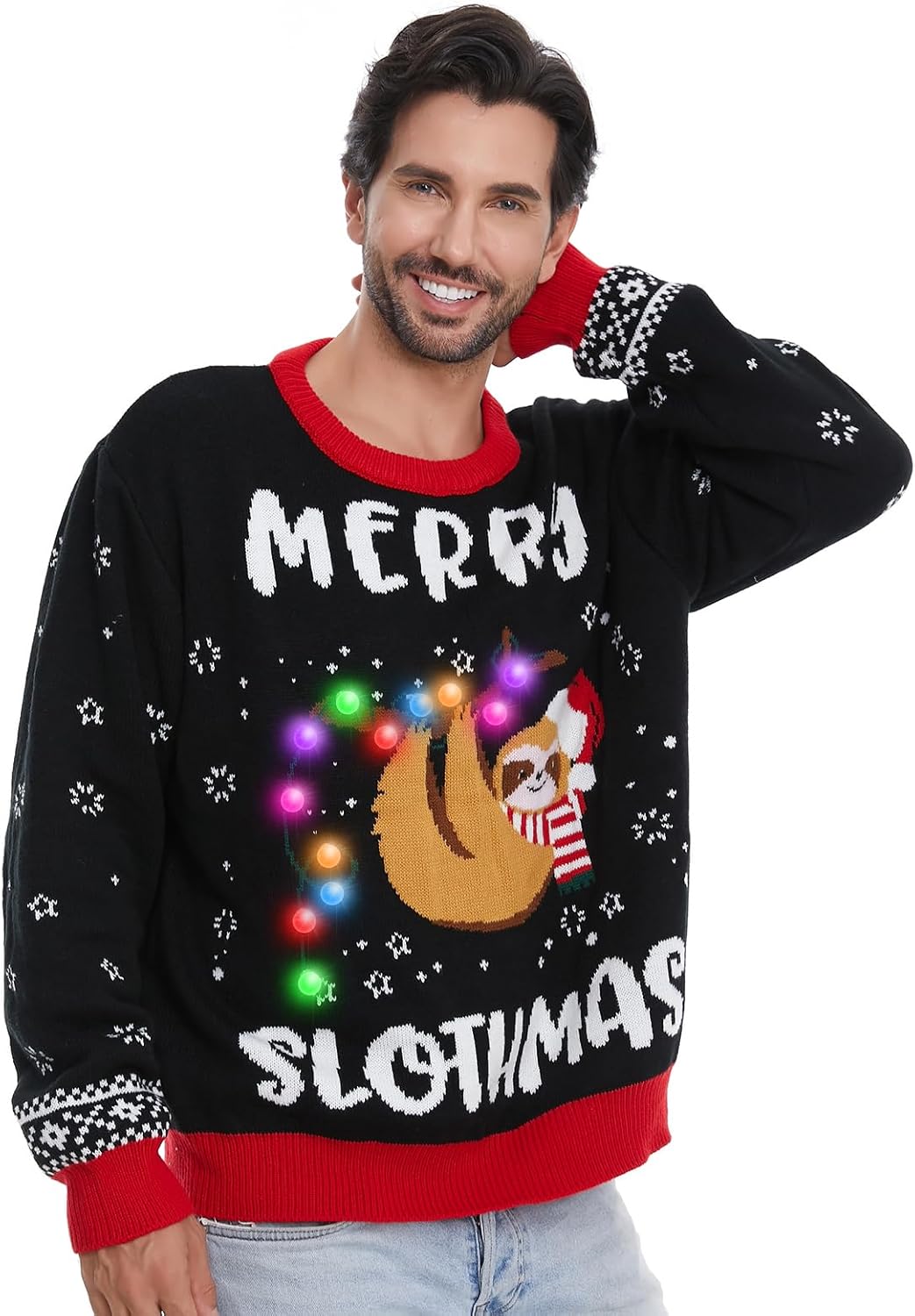 HSCTEK Light Up Christmas Sweater
