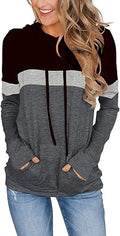 Womens Tops Ladies Tunics Long Sleeve Hoodie Pullover - Soft Casual