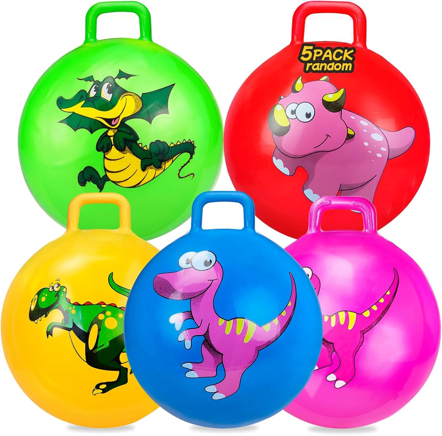 Hymaz 5 Pcs 18 Inch Hopper Ball Set for Kids Outdoor Fun