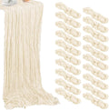 20 Pack Beige Cheesecloth Table Runners 35 x 71 in - Value Pack