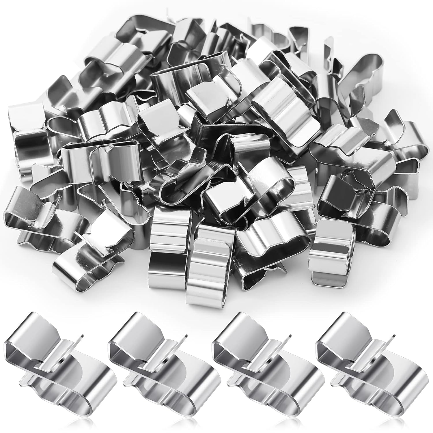 Stainless Steel Trailer Wire Clips - Secure PV Wiring