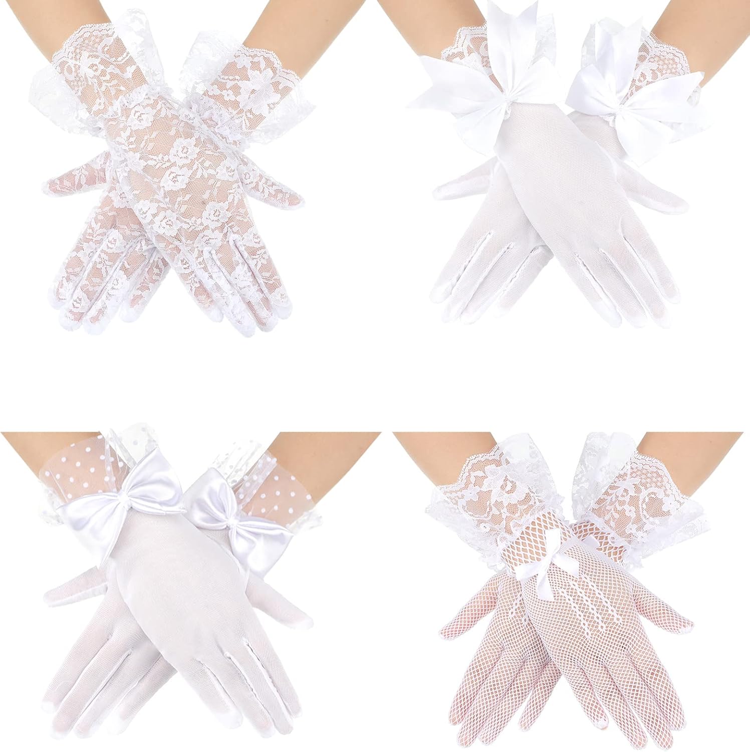 Elegant Lace Gloves for Women - Tea Party Perfection!