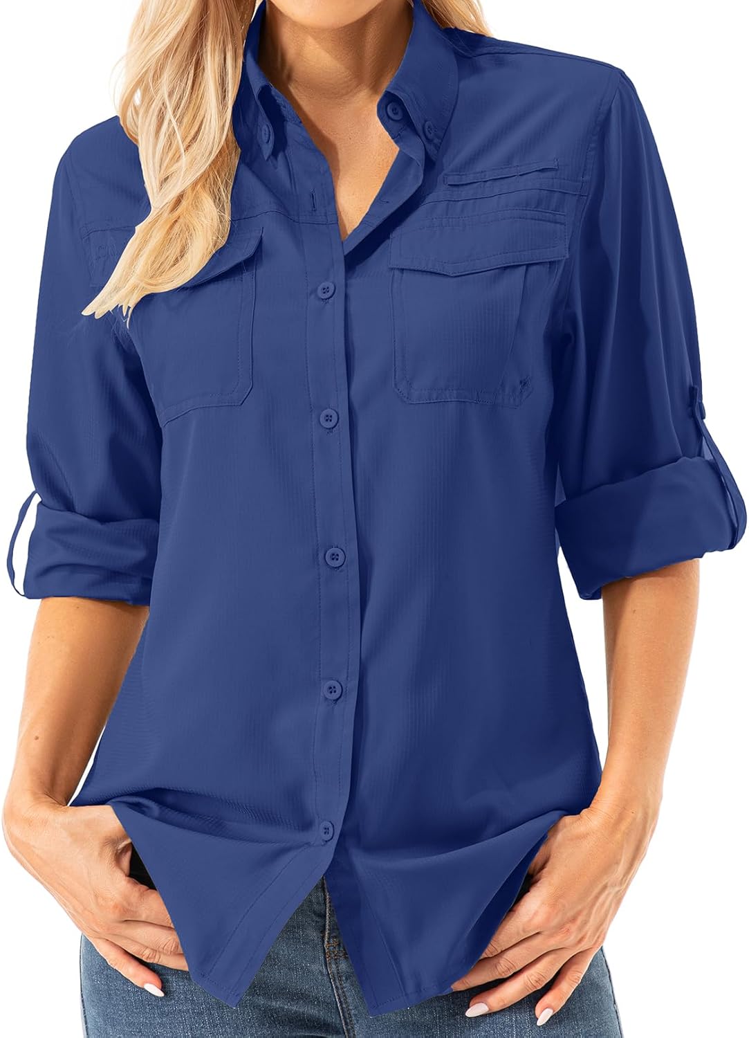 Womens UPF 50+ UV Sun Protection Long Sleeve Outdoor Shirts