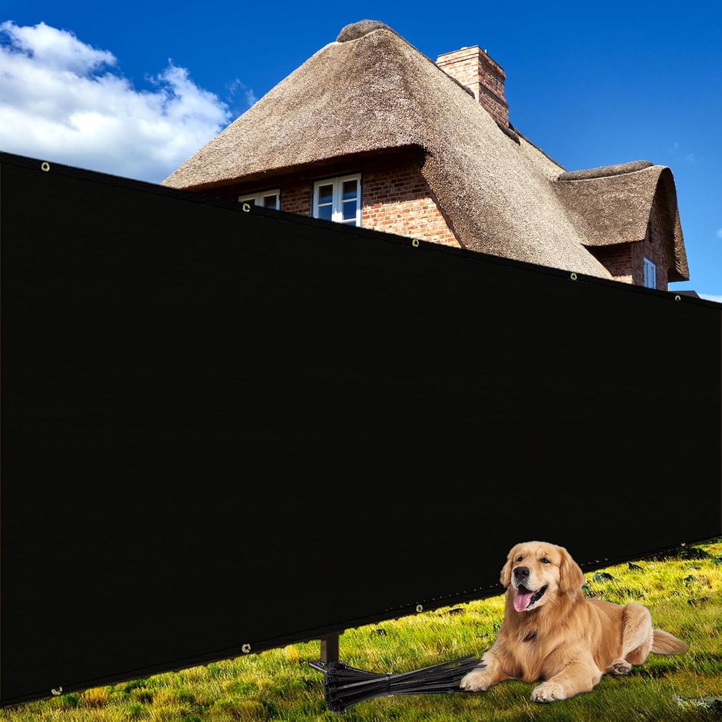 Shade&Beyond 5ft X 50ft Heavy Duty Privacy Screen for Outdoor Use