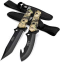 Mossy Oak Fixed Blade Hunting Knife Set - 2 Piece Knives