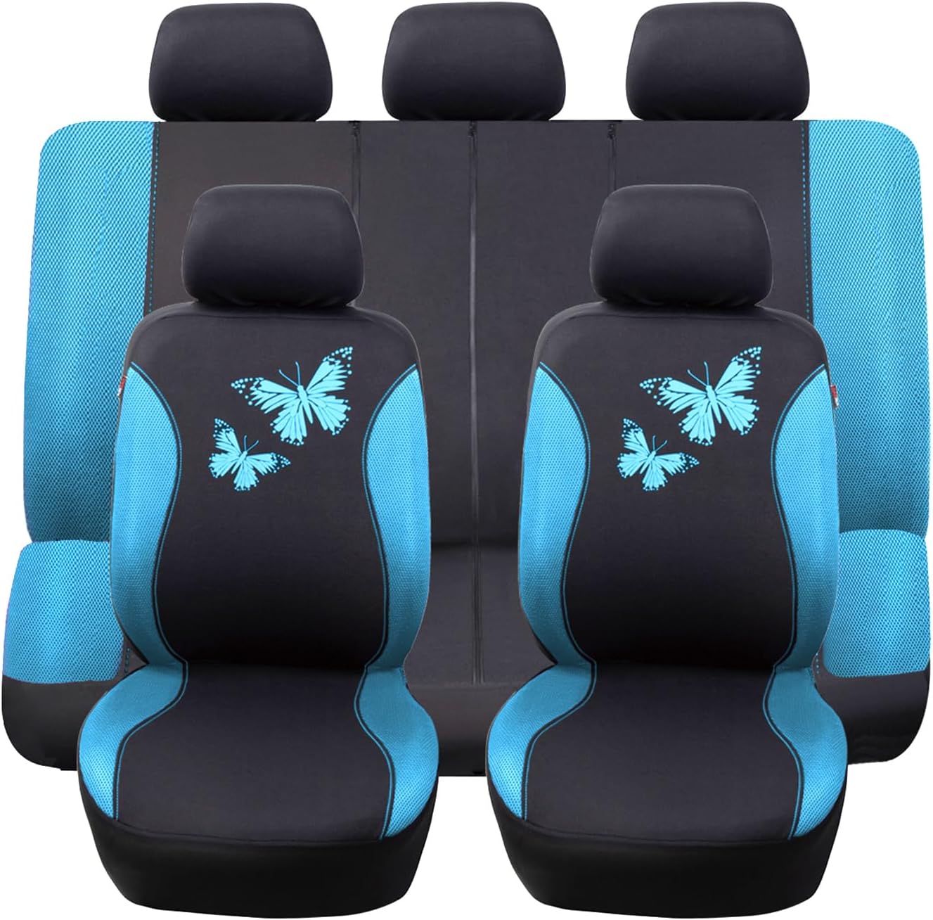 Flying Banner Butterfly Car Seat Covers Full Set for Women