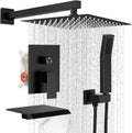 Rain Shower Faucet Set with Tub Spout and 10 Inch Shower Head