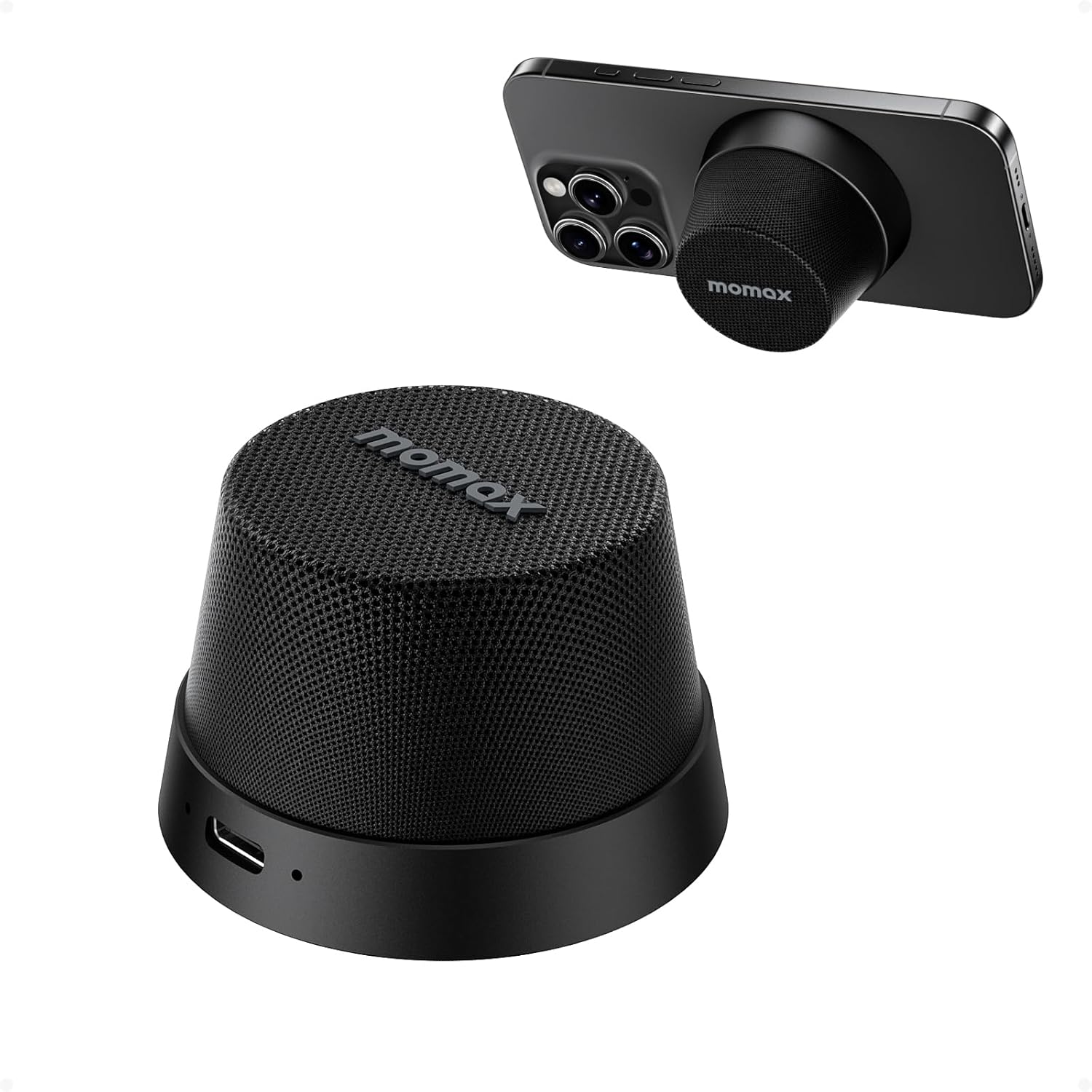 MOMAX Magnetic Speaker Stand - Portable, Wireless & Stylish