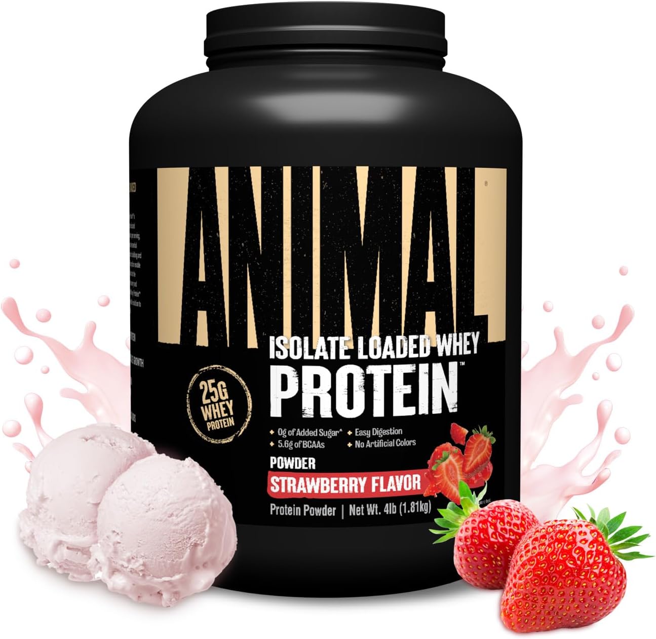 Animal Whey Isolate Protein Powder for Muscle Builder & Recovery