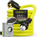 50 Amp Generator Cord 25FT and Power Inlet Box - Emergency Combo Kit
