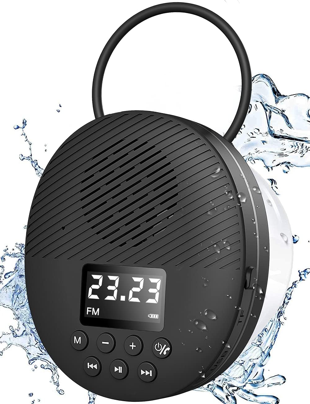 AGPTEK Shower Speaker: 12H Playback, Bluetooth 5.0