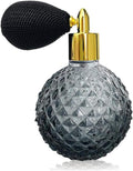 Refillable Vintage Perfume Spray Bottle - 100ml Empty Glass (Gray)