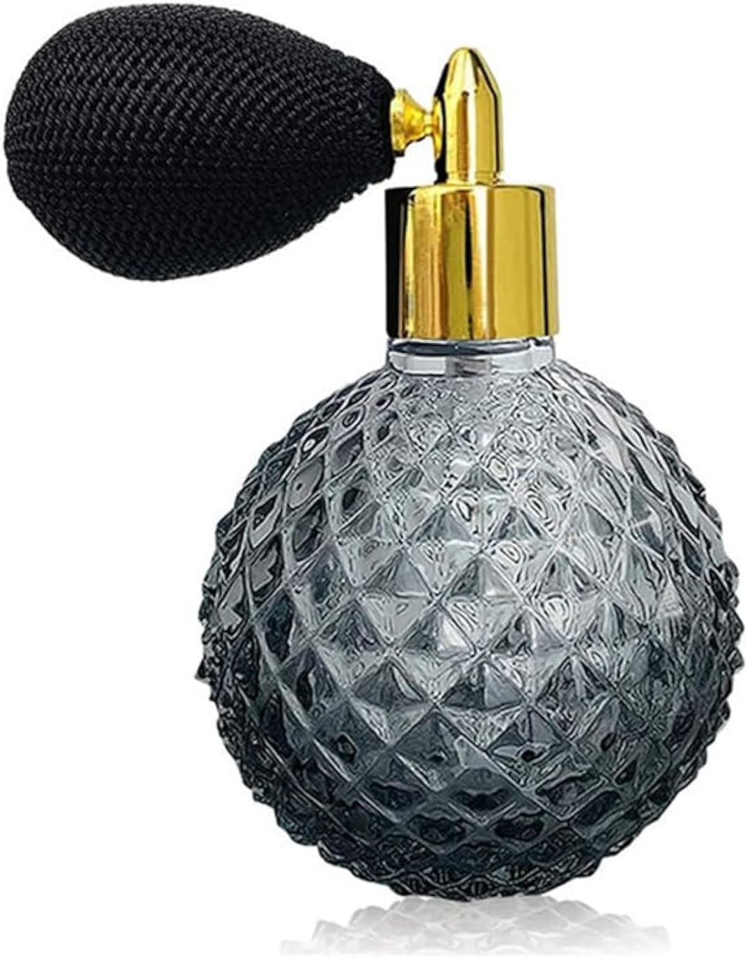 Refillable Vintage Perfume Spray Bottle - 100ml Empty Glass (Gray)