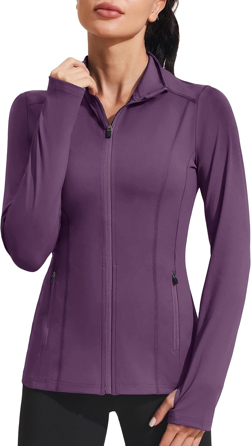 PINSPARK Women's Athletic Jackets for Running and Gym Use