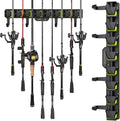 Fishing Rod Holders Wall Mounted Rod Rack - Holds Up to 8 Rods