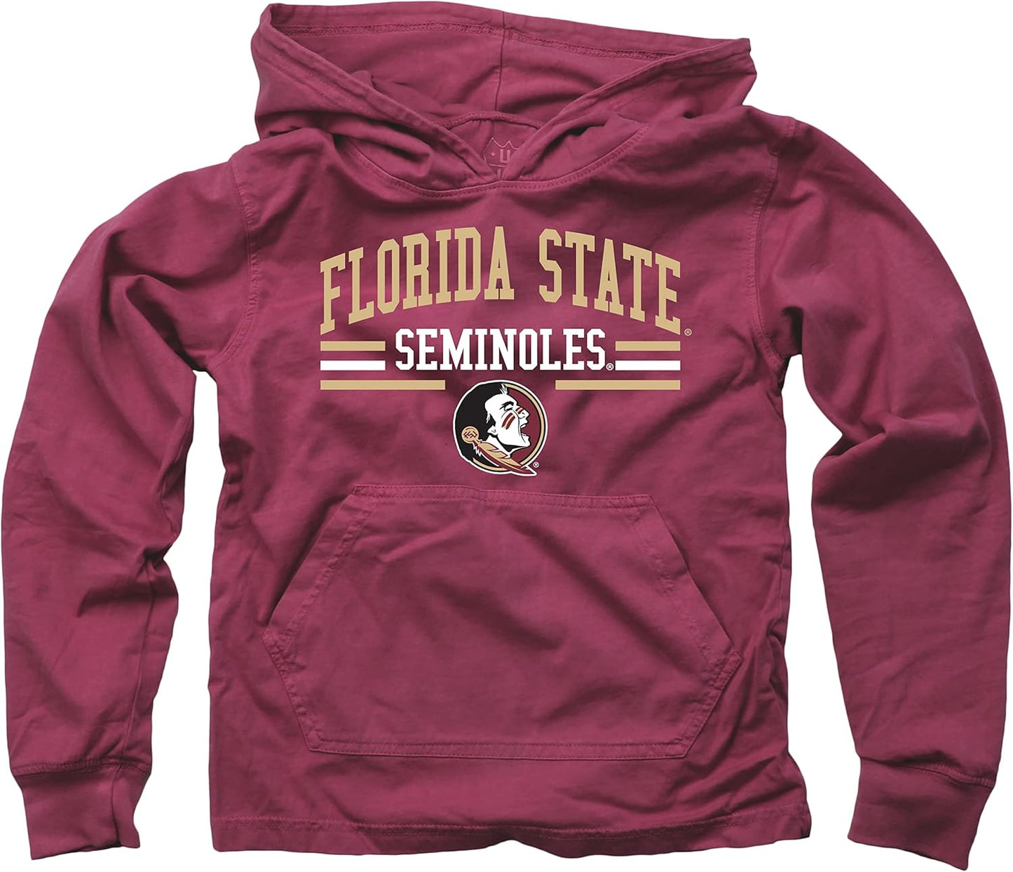 Wes and Willy Youth Boys College Team Long Sleeve Hooded T-Shirt