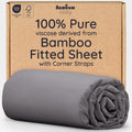 100% Viscose Derived from Bamboo Fitted Sheet Queen - Cooling Comfort