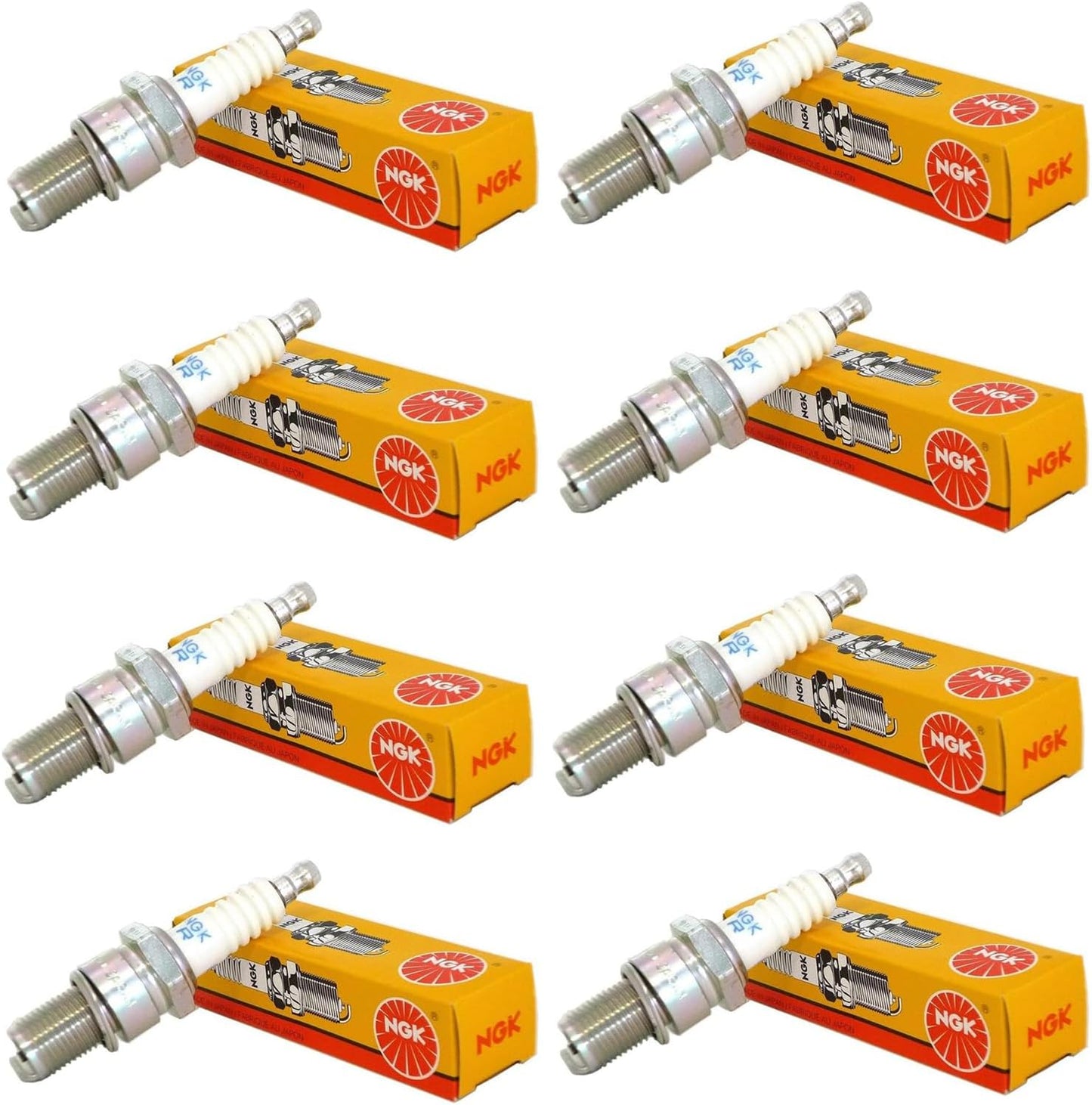 NGK Spark Plug BKR5E Pack of 8 for Optimal Engine Performance