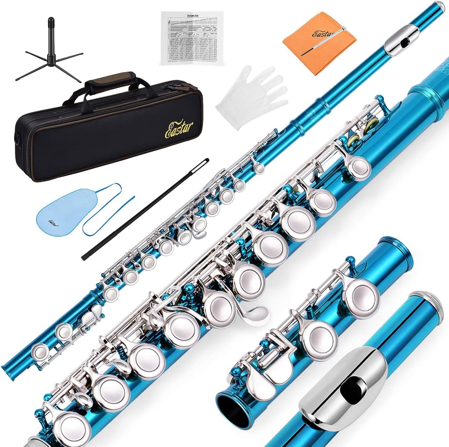 Eastar Closed Hole 16 Keys Flute for Beginners and Students