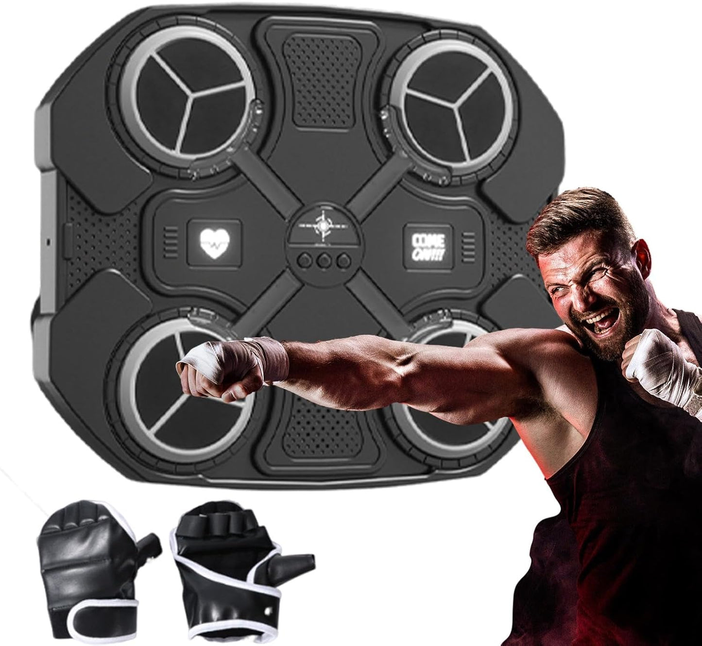 Punching Machine for Home Workout - LED Lights, Adjustable Speeds