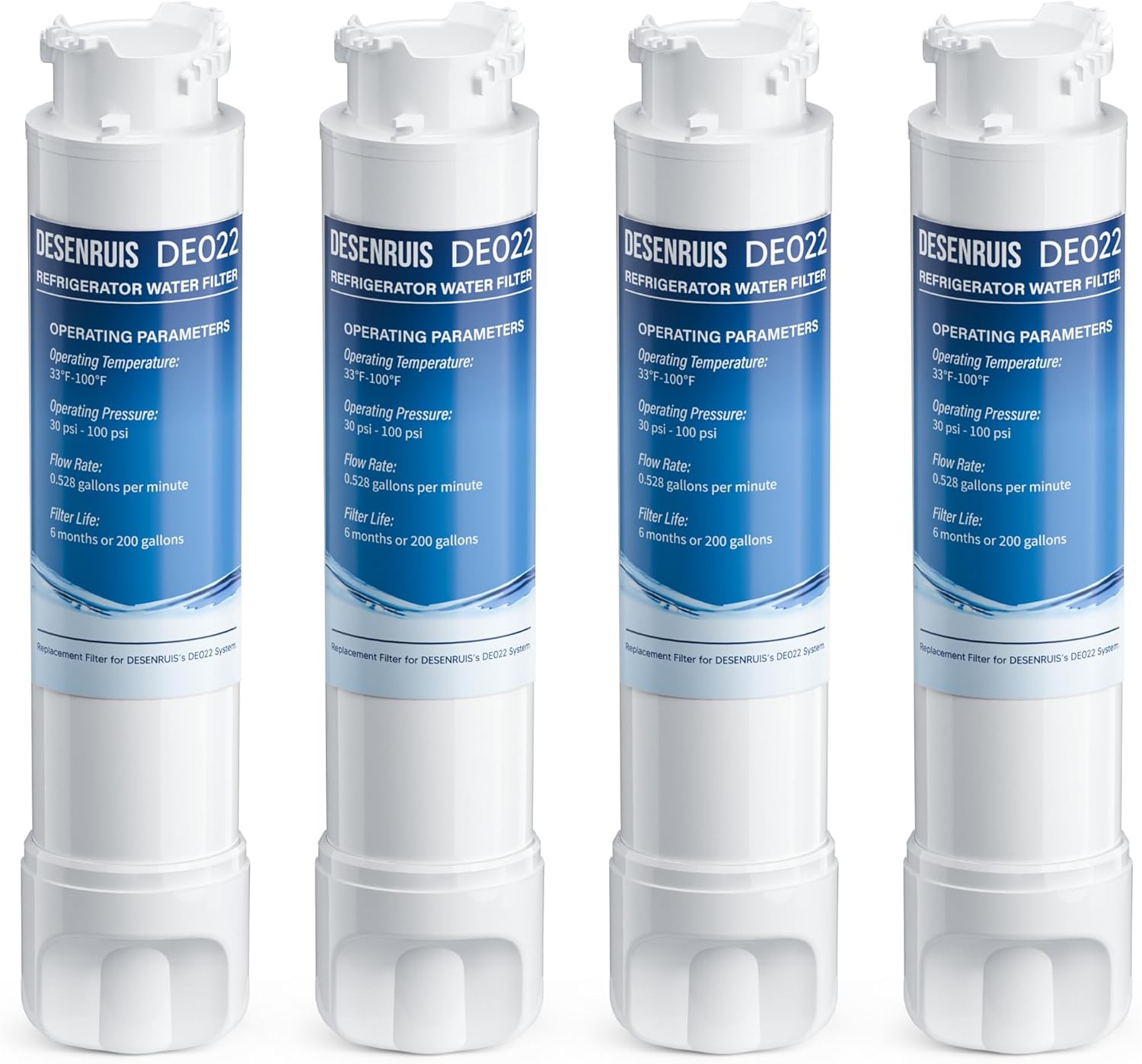 EPTWFUO1 Filter Replacement for Frigidaire Models, Pack of 4