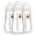 MAM Premium Glass Baby Bottles 9oz 3-Pack - Breastfed Friendly