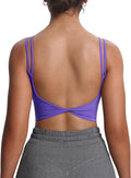 Women's Workout Sports Bra Twist Back Cami - Soft Support