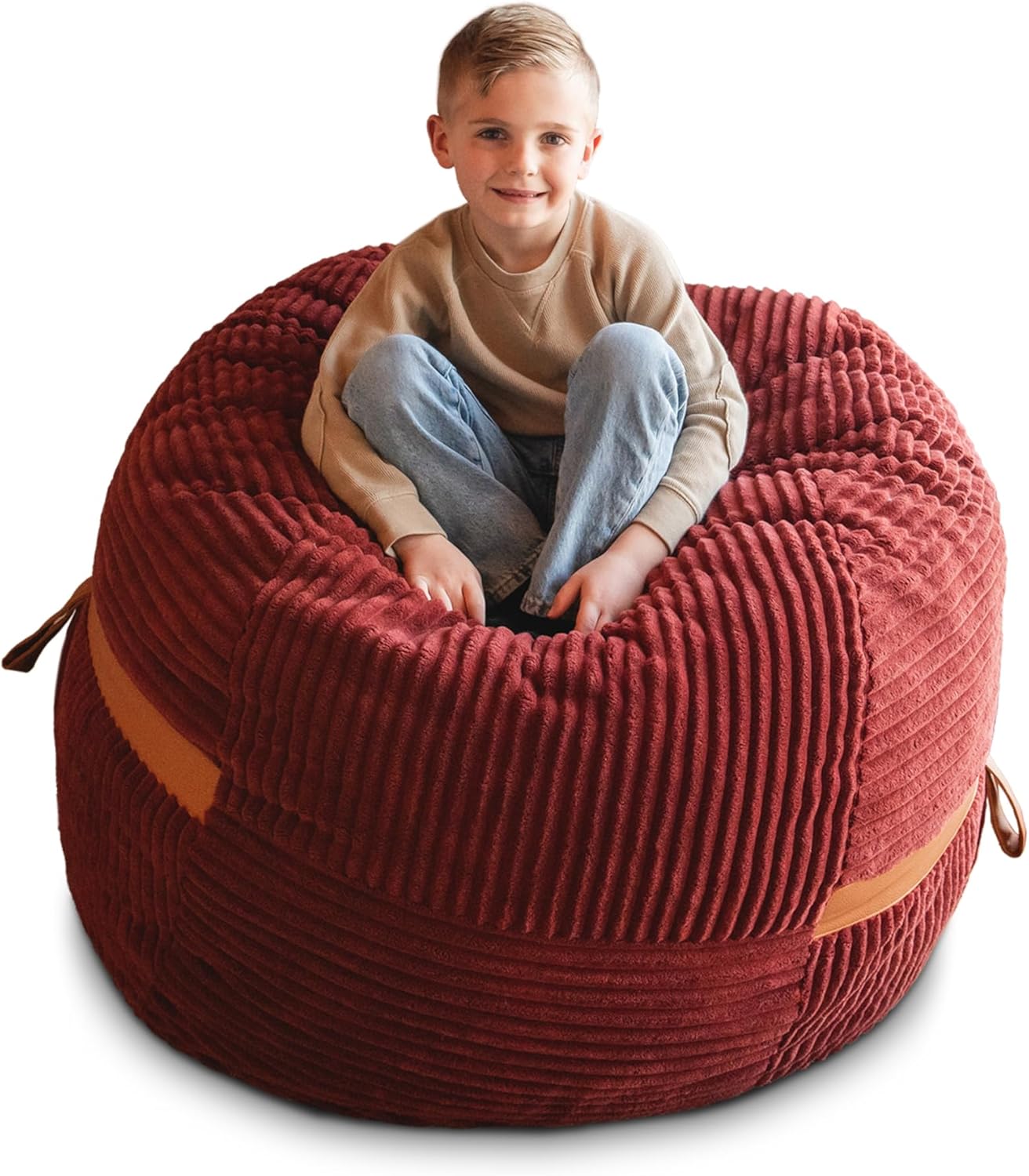 Big Joe Fuf Medium Foam Filled Bean Bag Chair for Relaxation