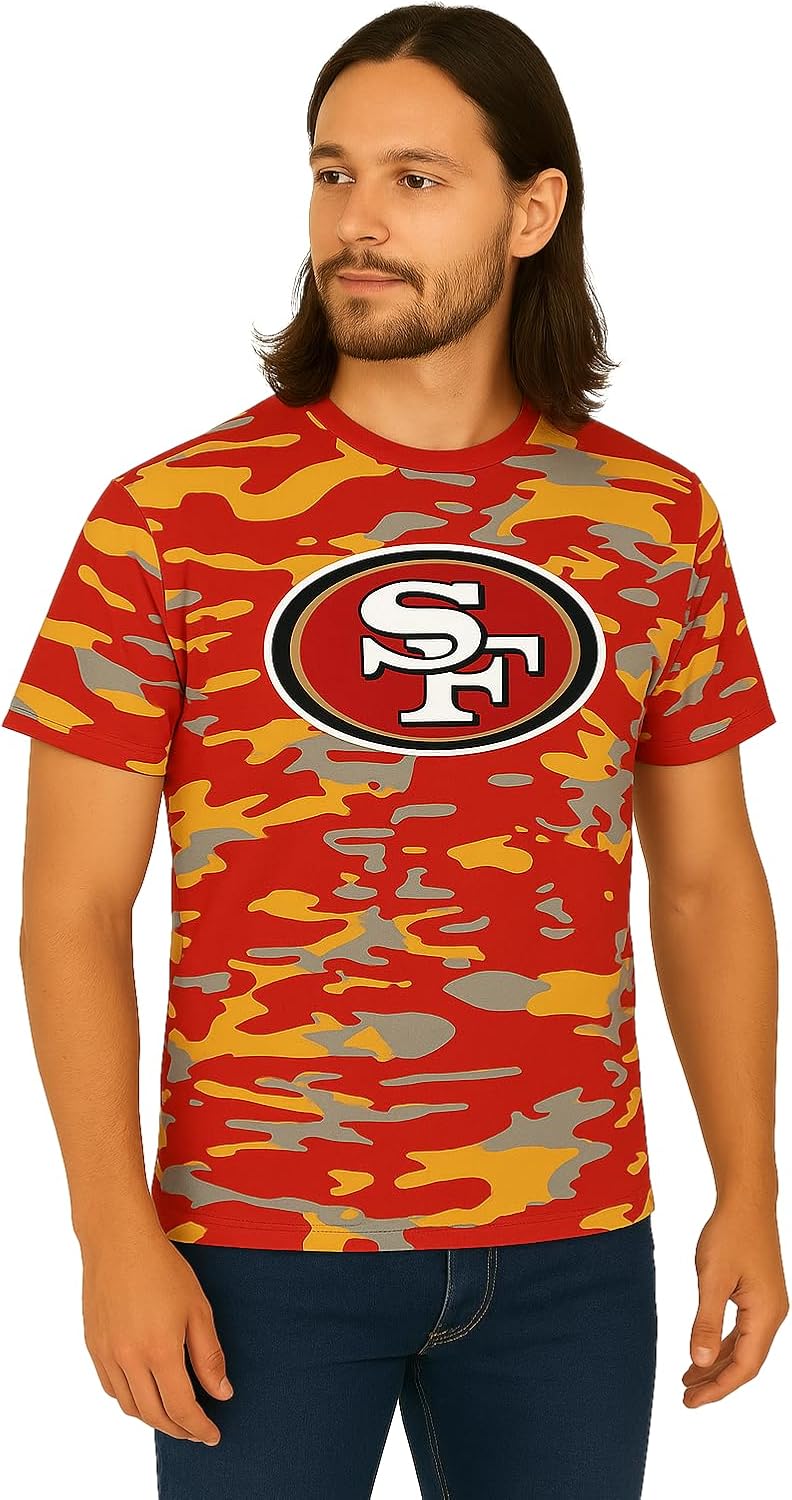 Zubaz NFL Teams Men's Short Sleeve Graphic T-Shirt for Fans